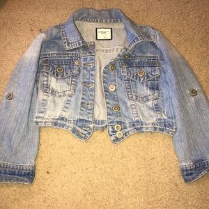 cropped jean jacket